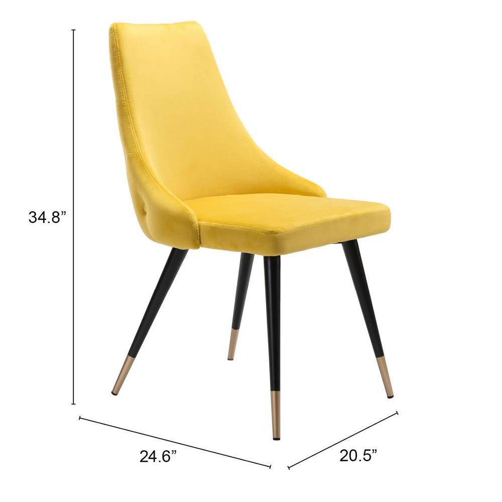 Piccolo Dining Chair (Set of 2) Yellow. Picture 8
