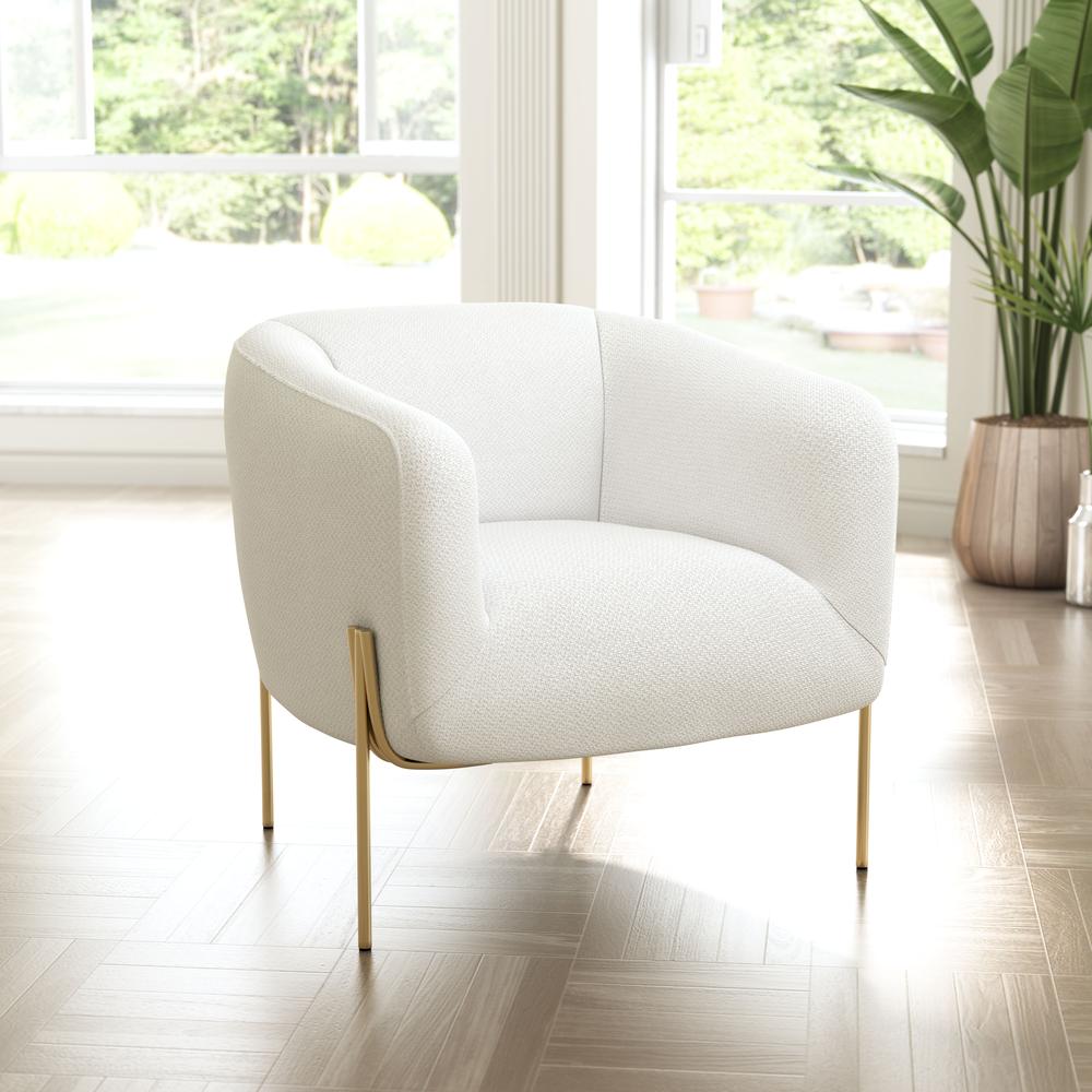 Micaela Armchair Ivory. Picture 6