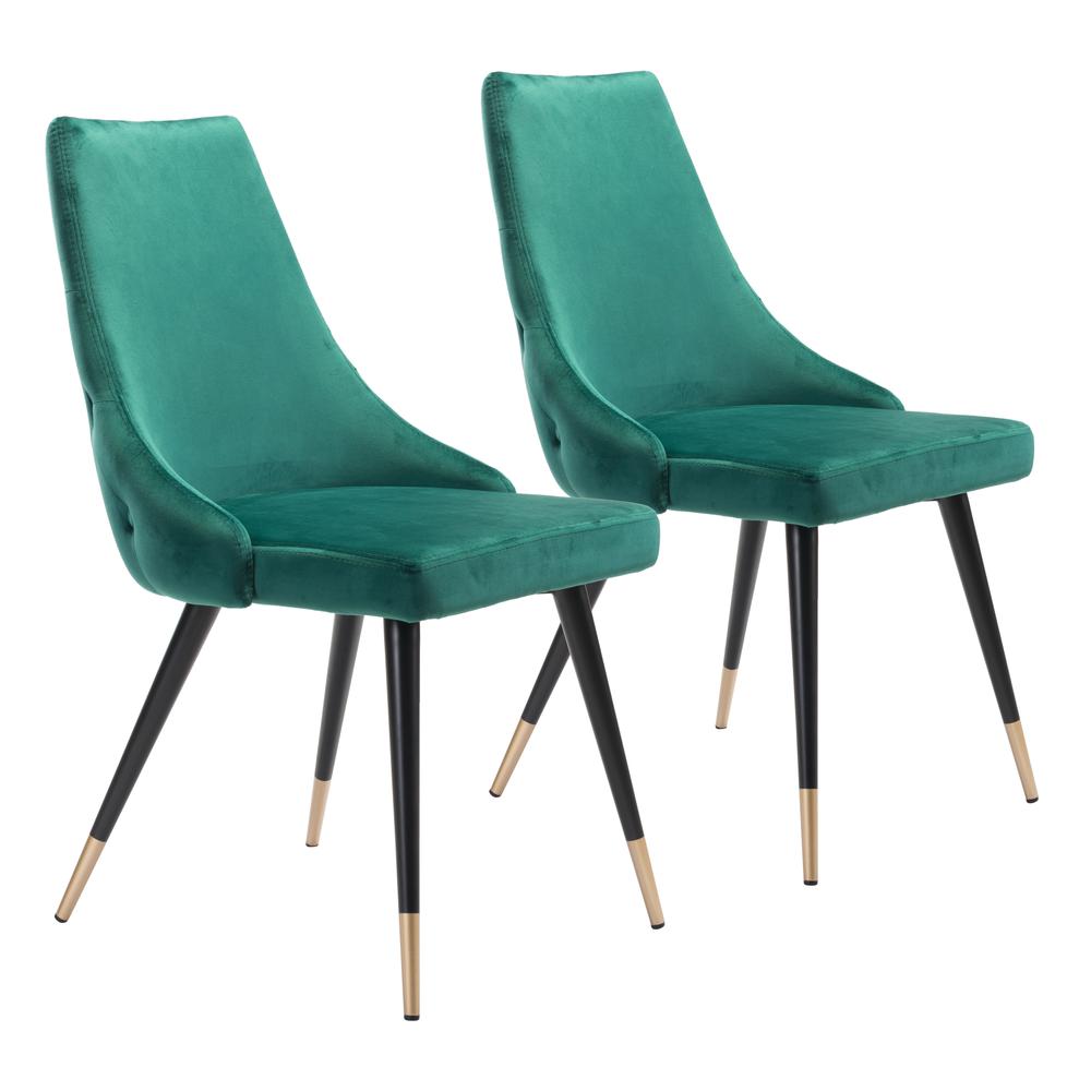 Piccolo Dining Chair (Set of 2) Green. The main picture.
