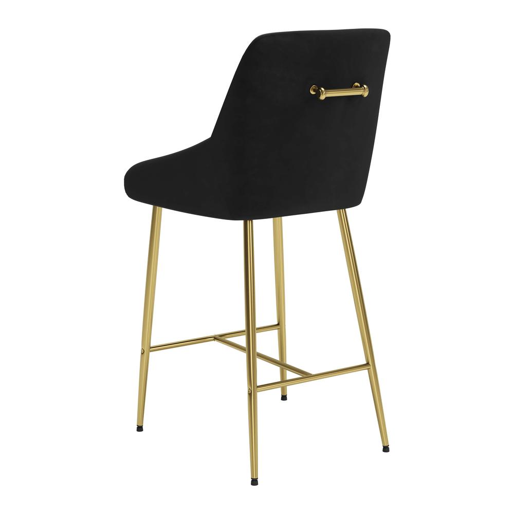 Madelaine Counter Stool Black & Gold. Picture 5