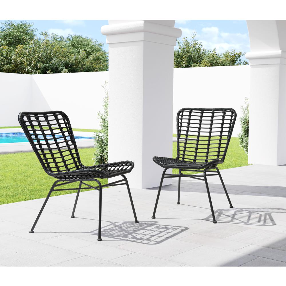 Lorena Dining Chair (Set of 2) Black. Picture 7