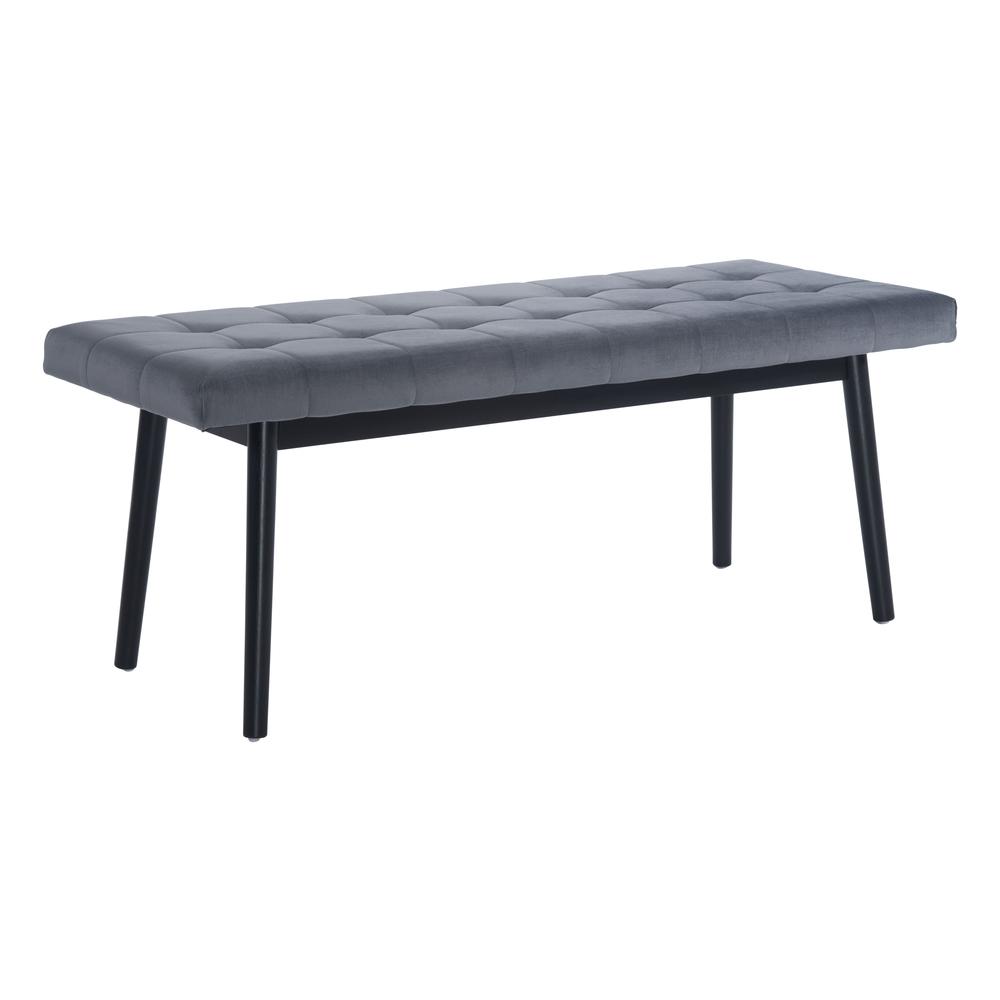 Tanner Bench Gray & Black. Picture 1