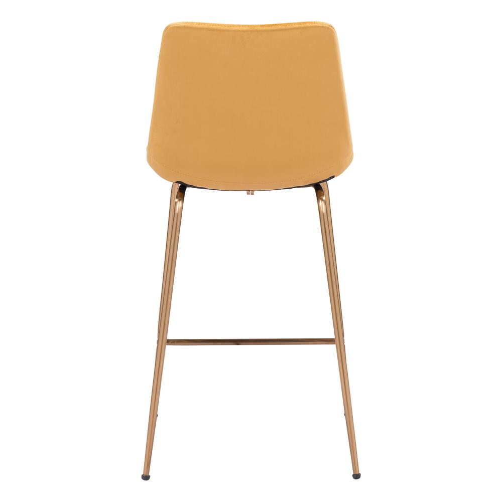 Tony Counter Stool Yellow & Gold. Picture 4