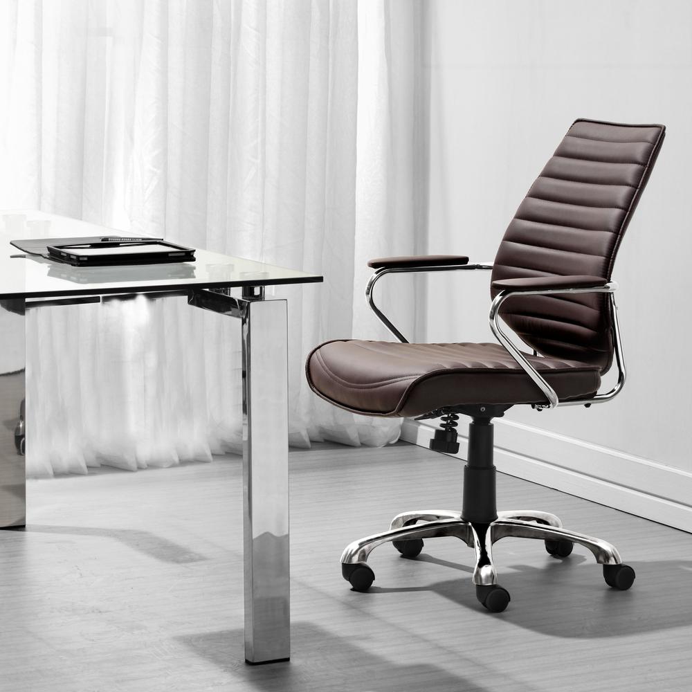 Enterprise Low Back Office Chair Espresso. Picture 6