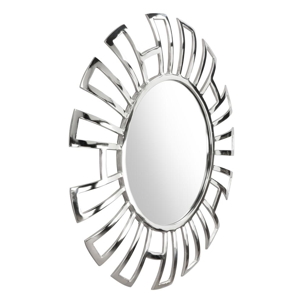 Calmar Round Mirror Aluminum. Picture 5