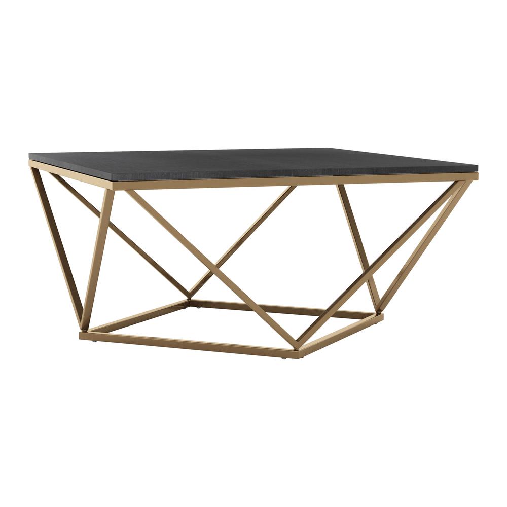 Verona Coffee Table Black & Gold. Picture 4