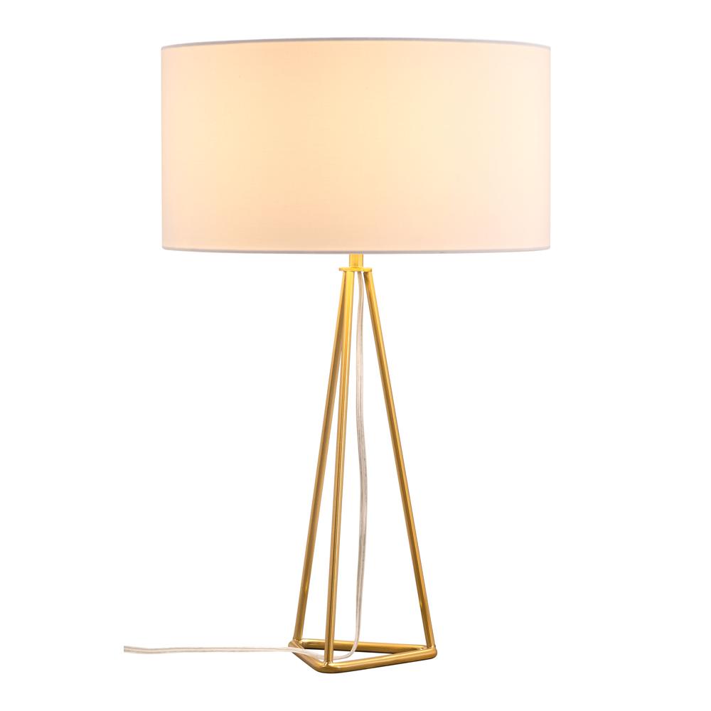 Sascha Table Lamp White & Brass. Picture 1