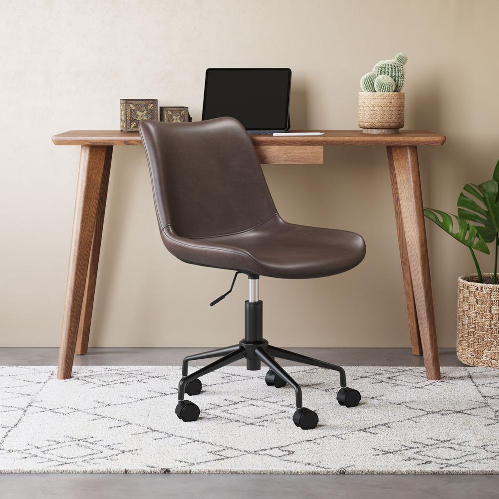 ComfortFlex Byron Mid-Back Office Chair - Brown, Belen Kox. Picture 6