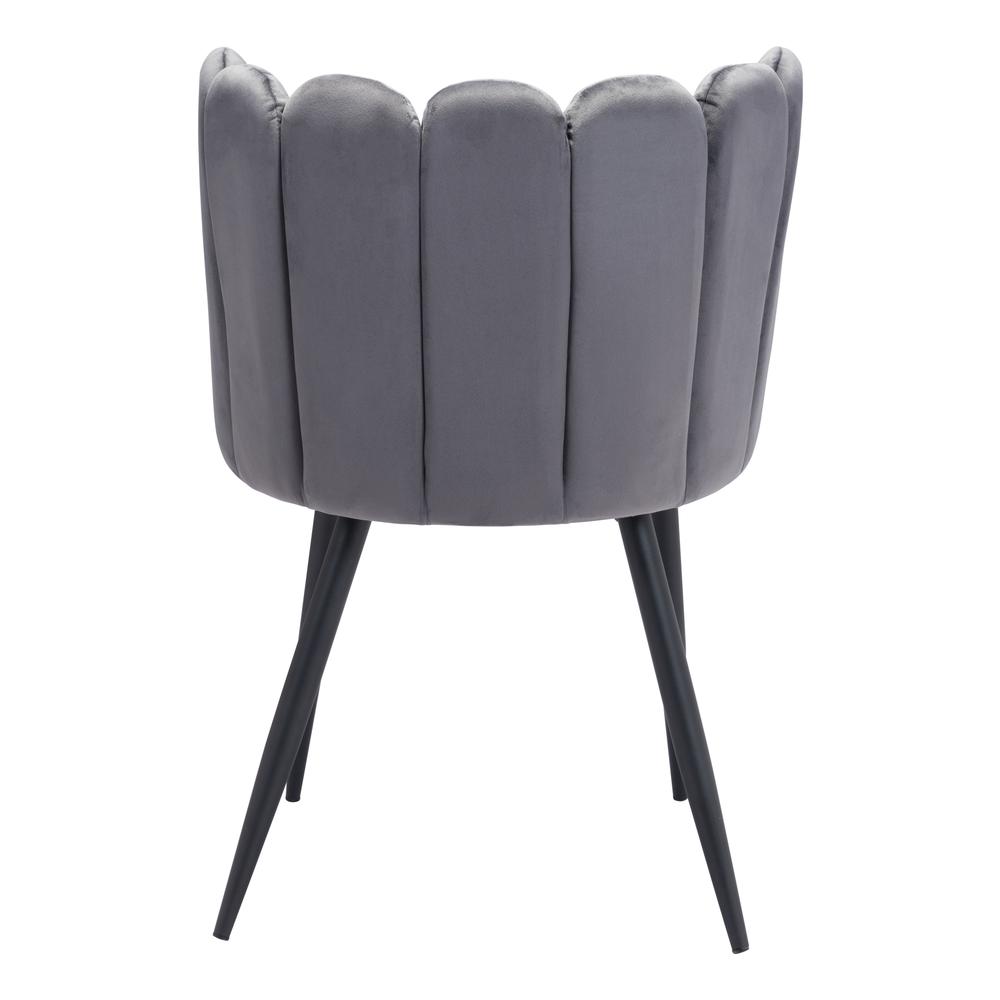 Adele Dining Chair (Set of 2) Dark Gray. Picture 5