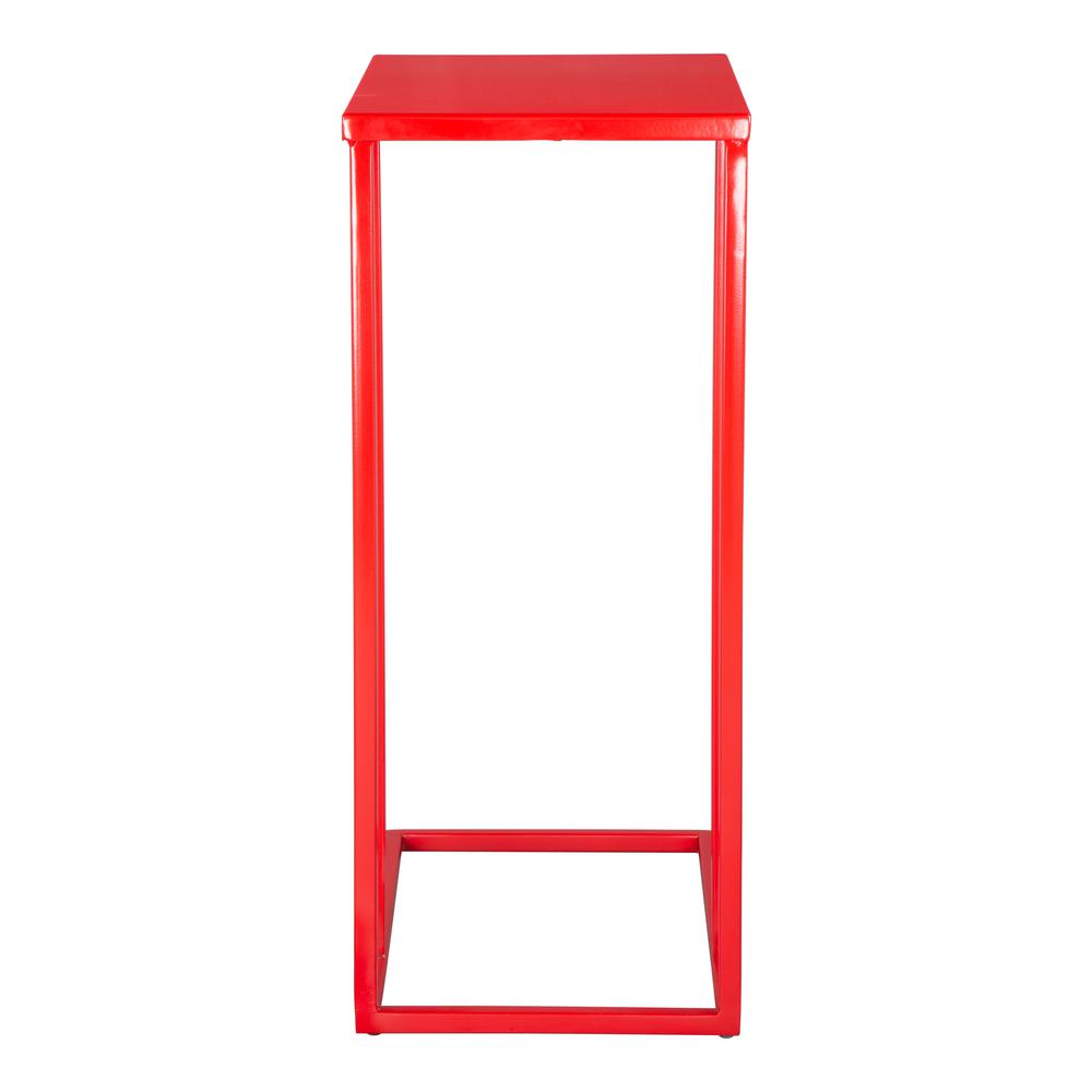 Atom Side Table Red. Picture 4