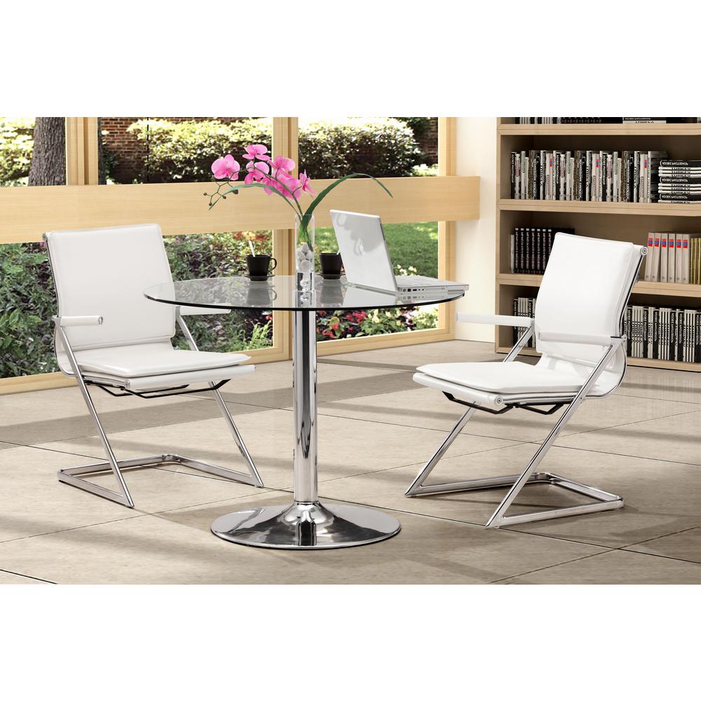 Lider Plus Conference Chair (Set of 2) White. Picture 7