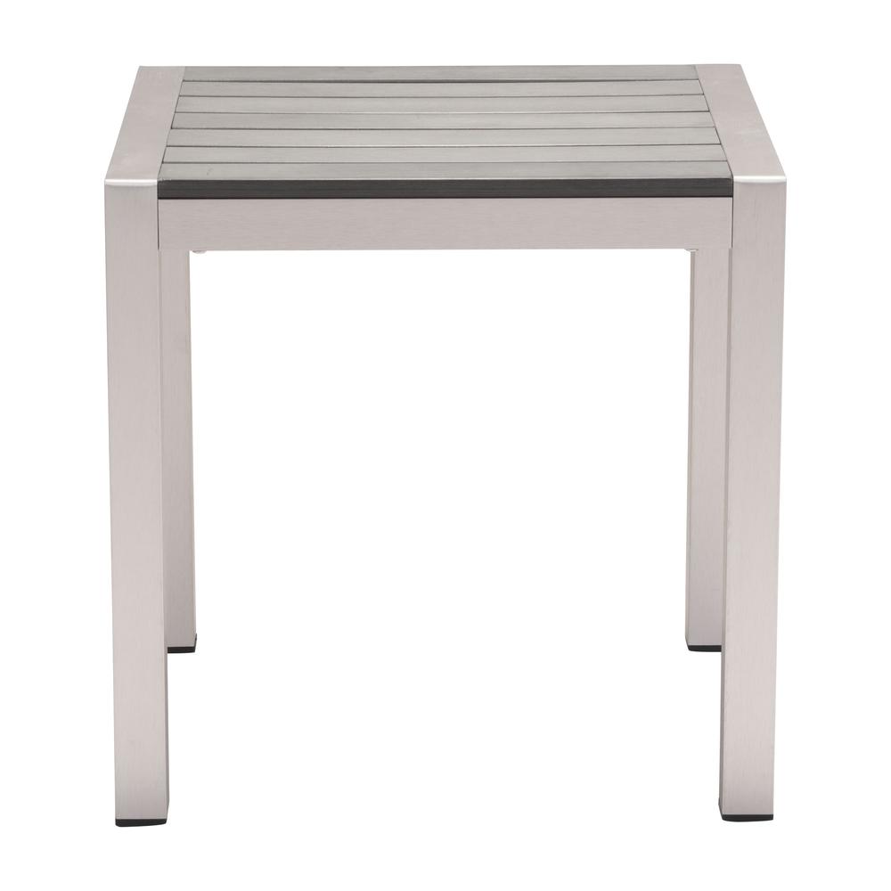 Cosmopolitan Side Table Gray & Silver. Picture 3