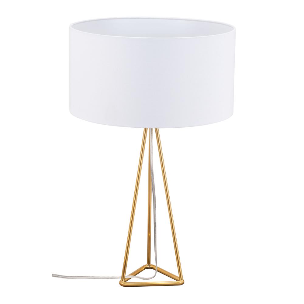 Sascha Table Lamp White & Brass. Picture 4