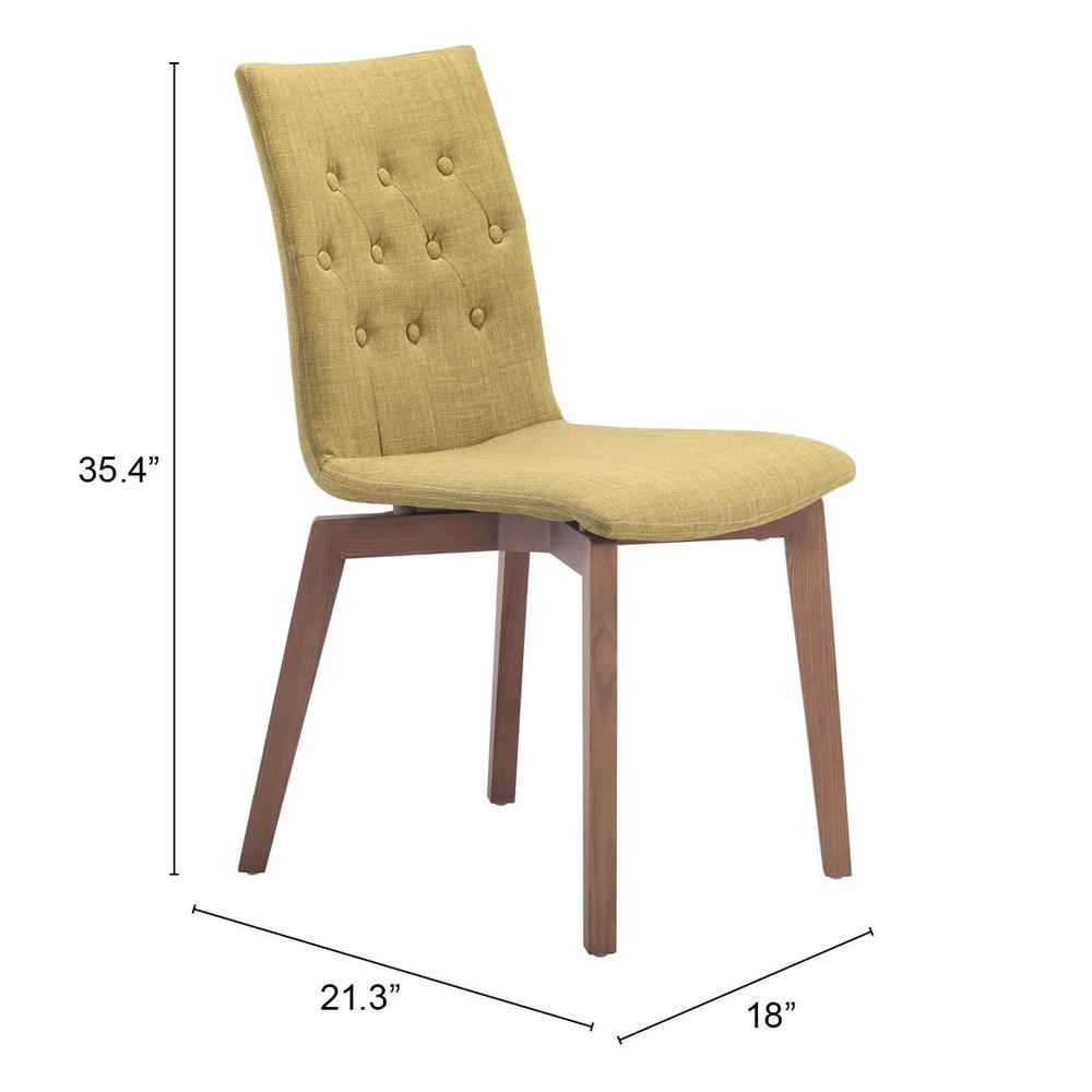 Orebro Dining Chair (Set of 2) Pea Green. Picture 8