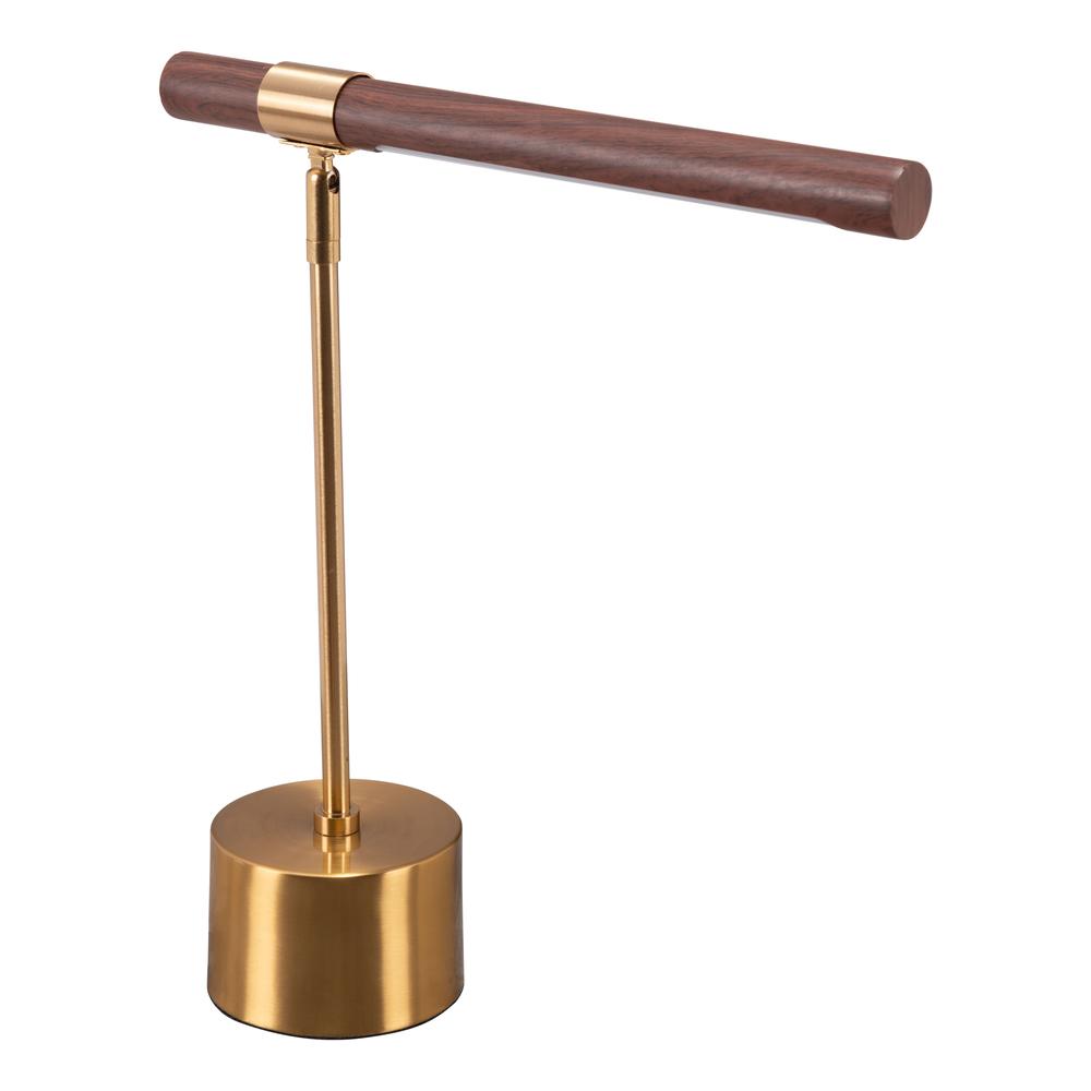 Kippy Table Lamp Brown & Brass. Picture 1