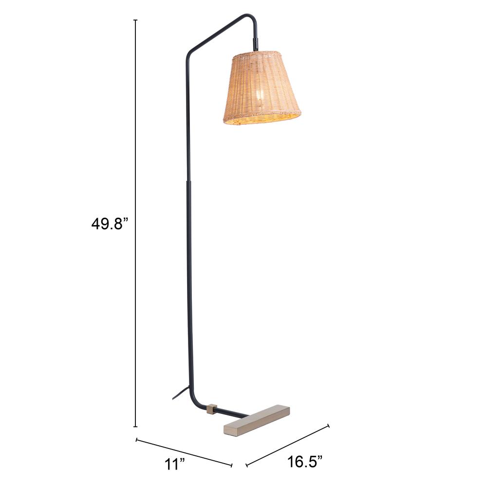 Malone Floor Lamp Natural. Picture 7