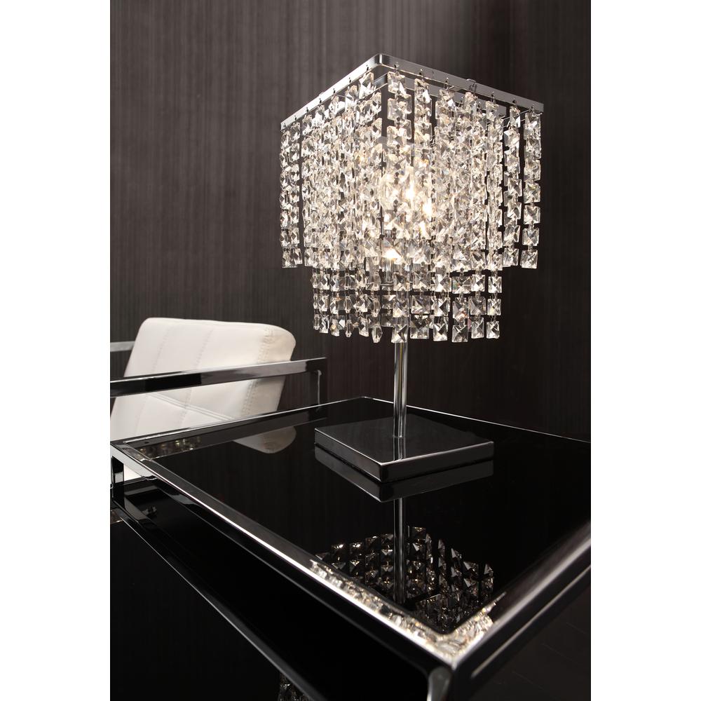 Falling Stars Table Lamp Chrome. Picture 2