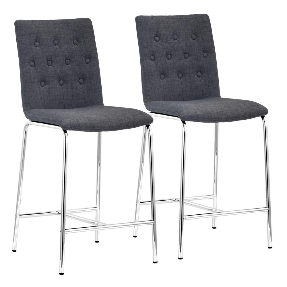 Uppsala Counter Stool (Set of 2) Graphite. Picture 1