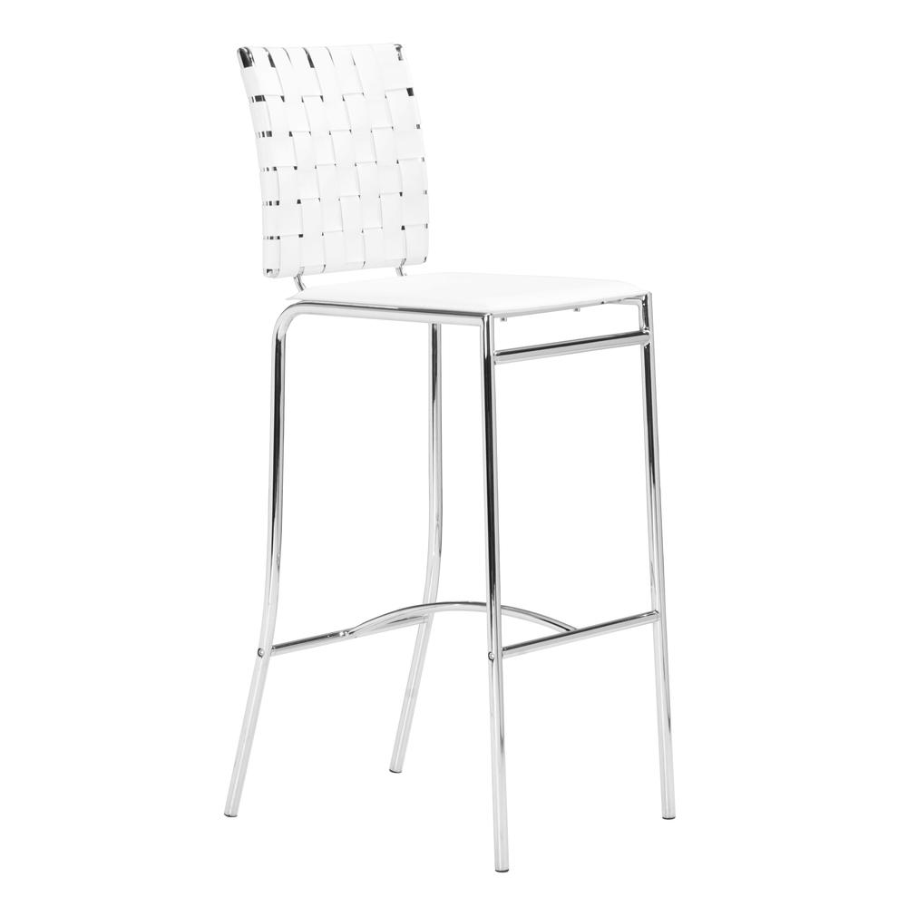 Criss Cross Bar Chair (Set of 2) White. Picture 2