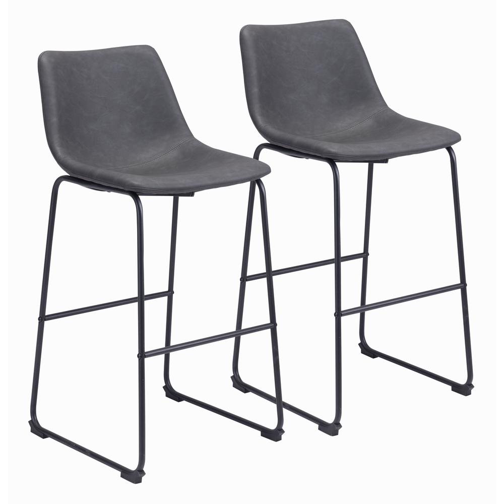 Smart Barstool (Set of 2) Charcoal. Picture 1