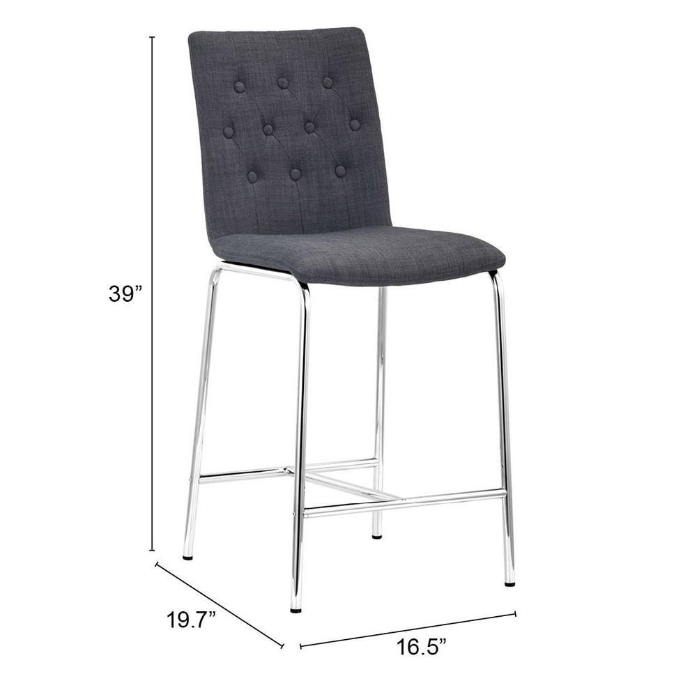 Uppsala Counter Stool (Set of 2) Graphite. Picture 8