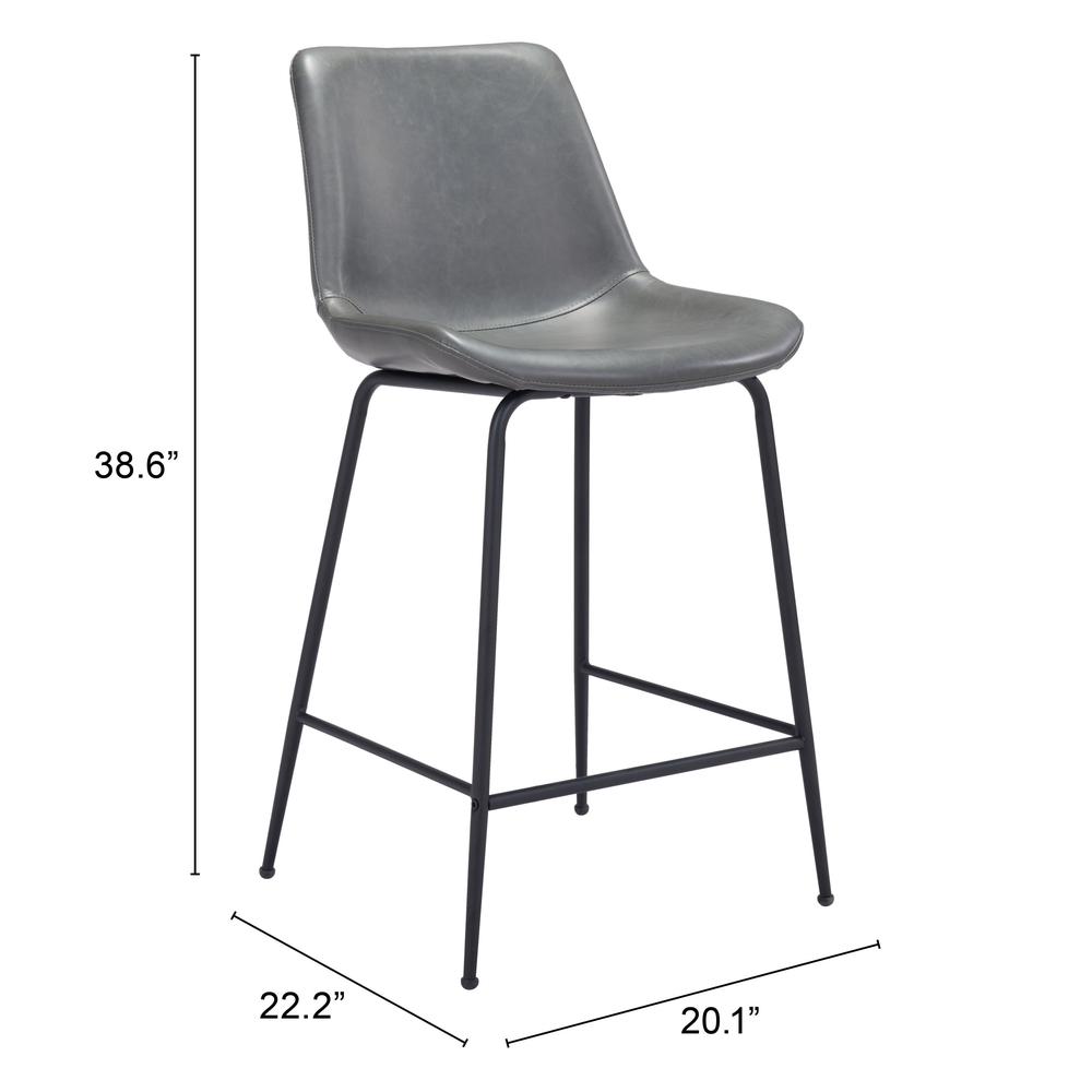 Byron Counter Stool Gray. Picture 8