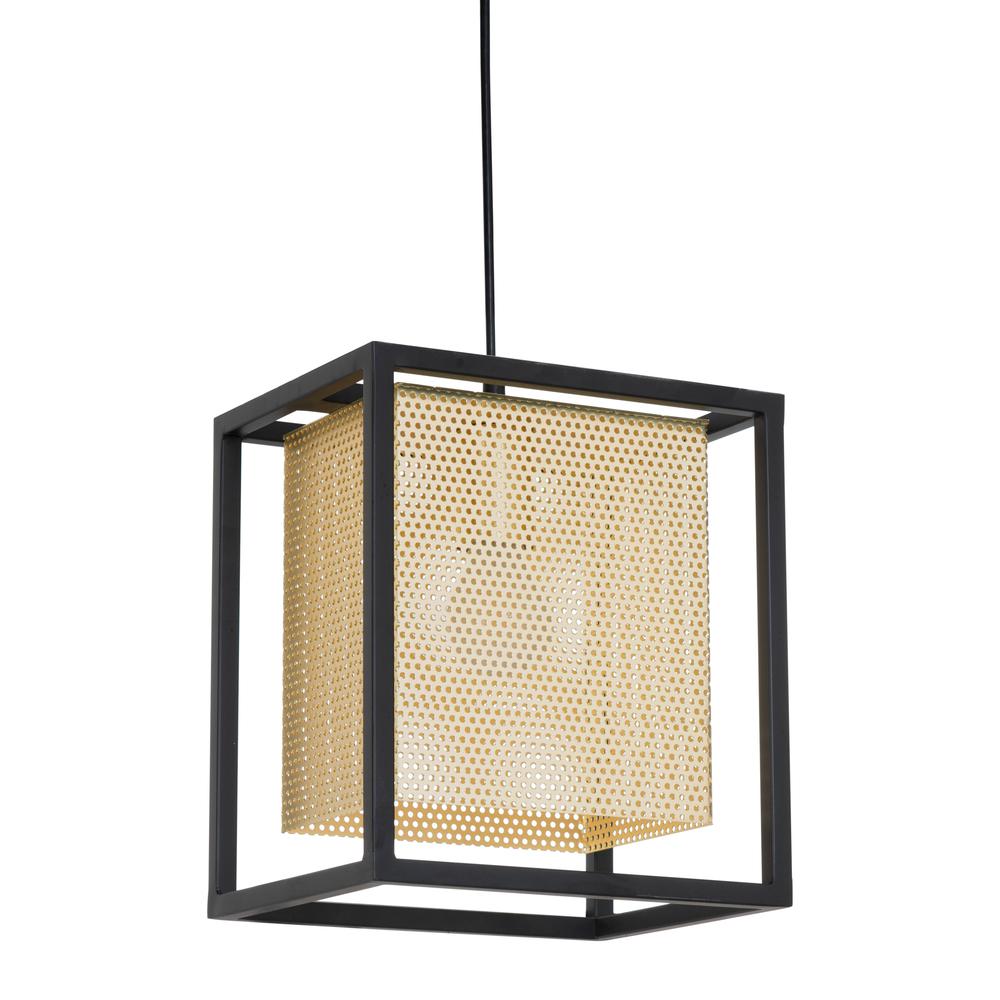 Yves Ceiling Lamp Gold & Black. Picture 2