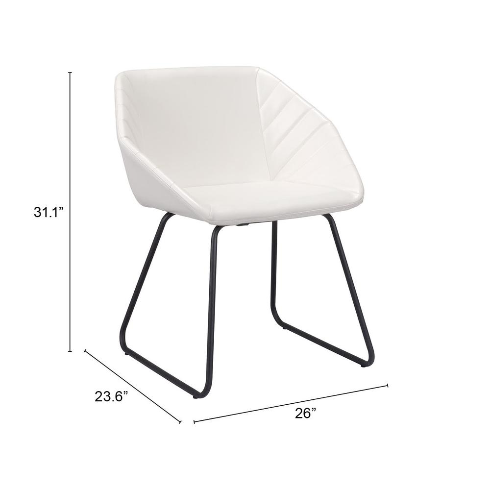 Miguel Dining Chair (Set of 2) White. Picture 7