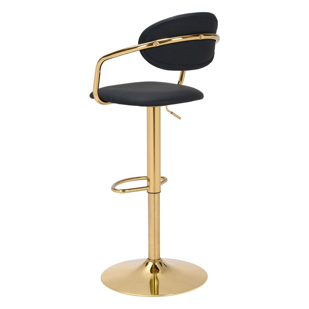 Gusto Bar Chair Black & Gold. Picture 5