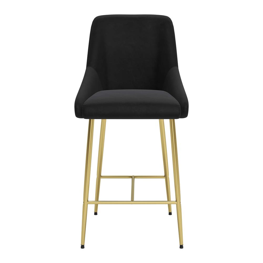 Madelaine Counter Stool Black & Gold. Picture 3