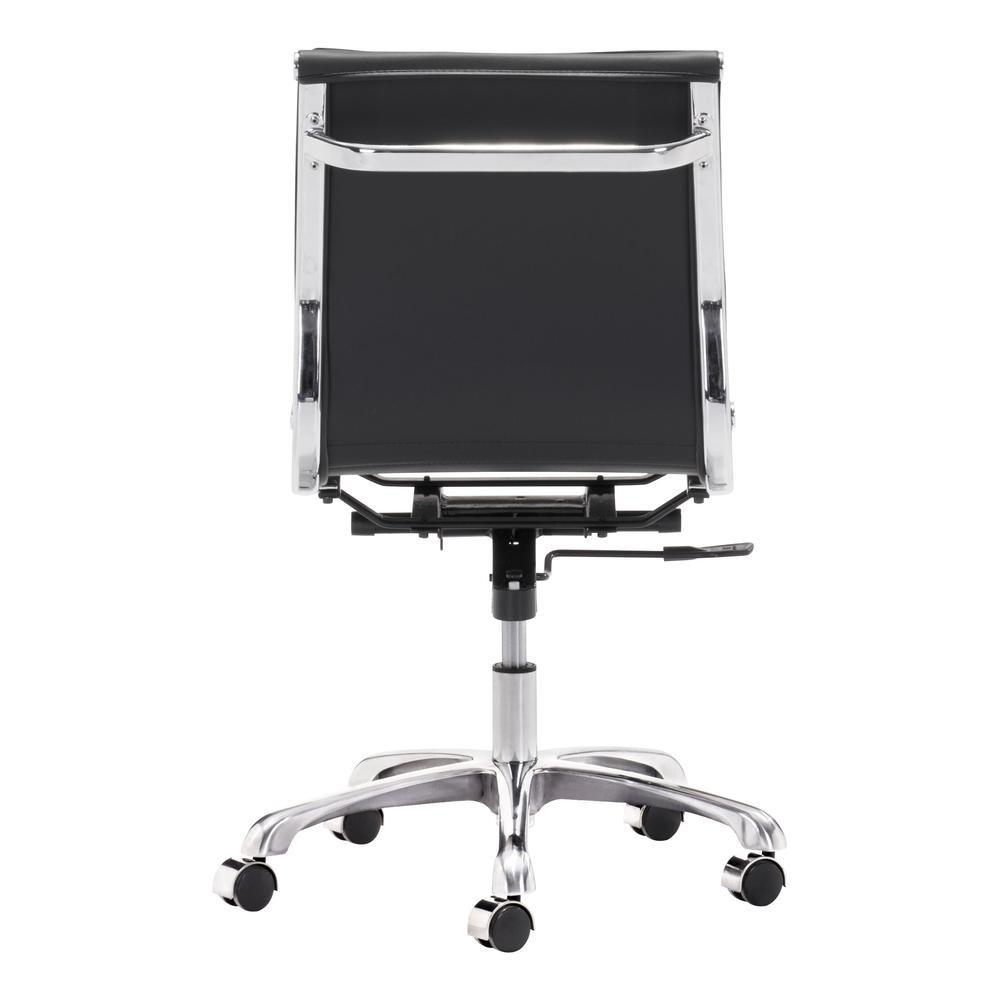 Lider Plus Armless Office Chair Black. Picture 4