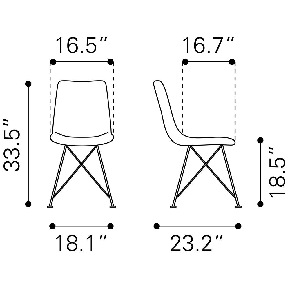 Pelham Dining Chair (Set of 4) Gray. Picture 10