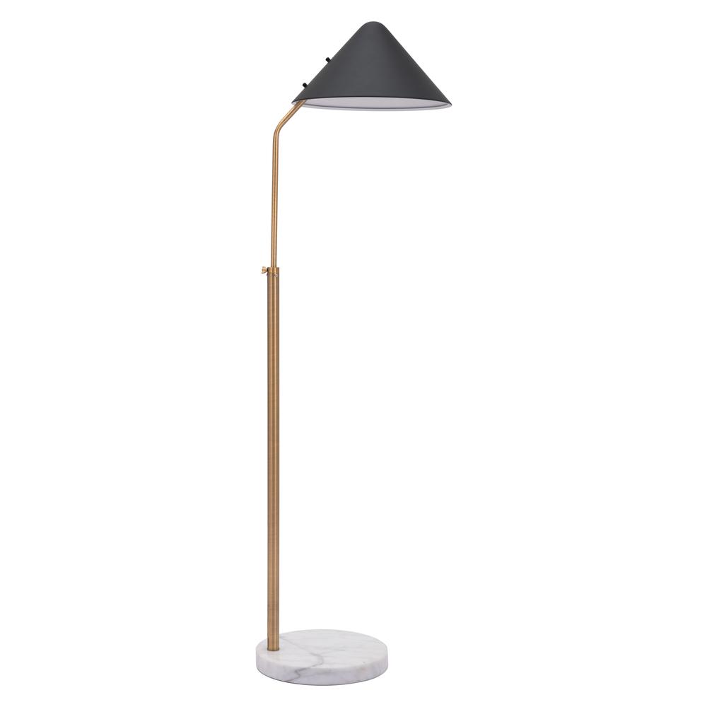 Pike Floor Lamp Black & White. Picture 2
