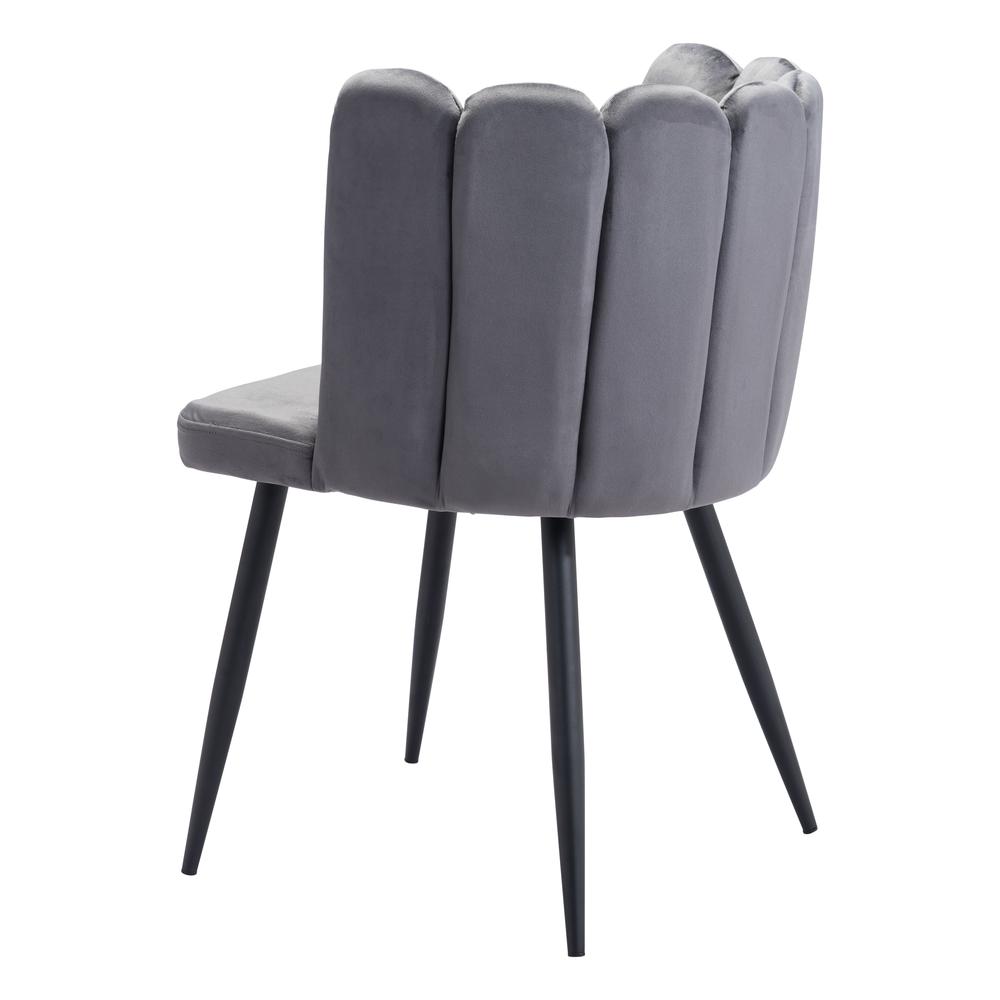 Adele Dining Chair (Set of 2) Dark Gray. Picture 6