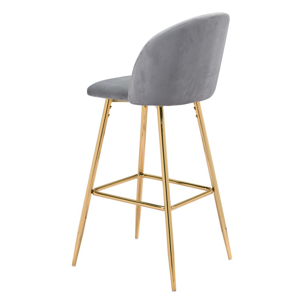 Cozy Barstool Gray & Gold. Picture 6