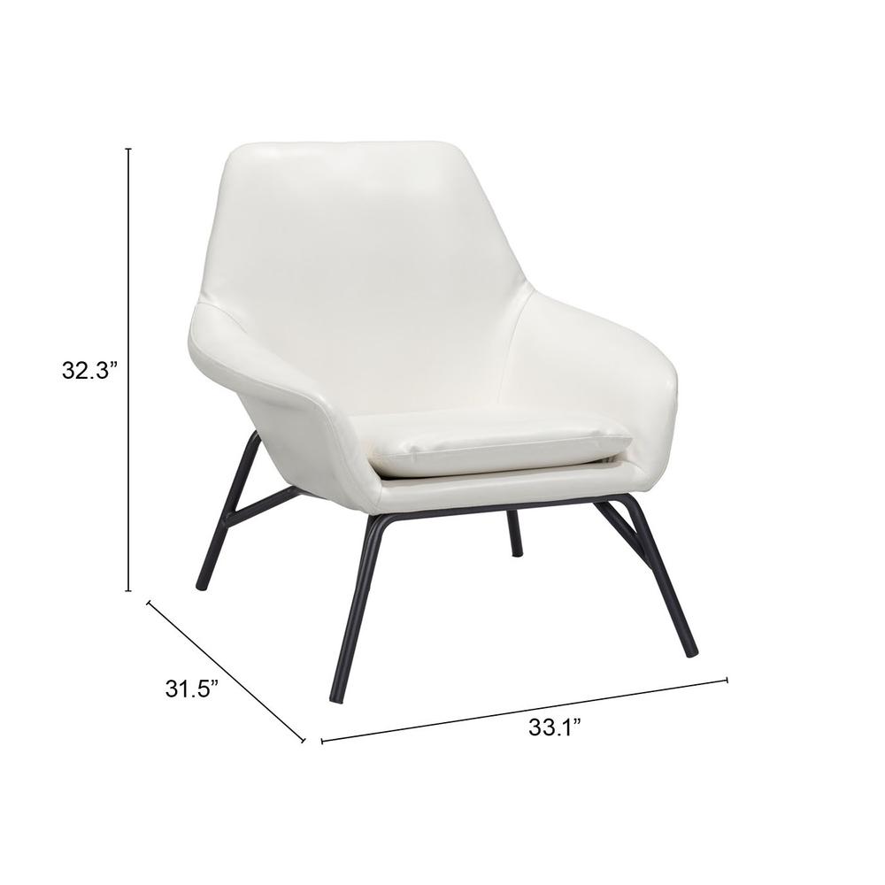 Javier Accent Chair White. Picture 6