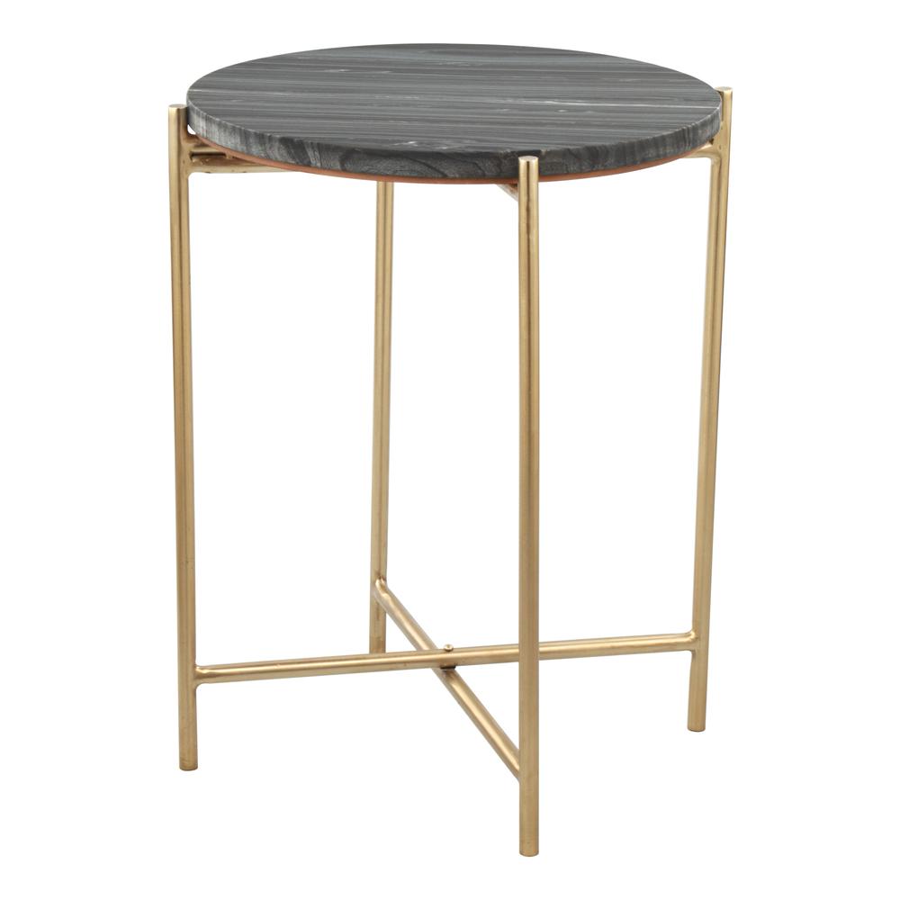 David Side Table Gray & Gold. Picture 1