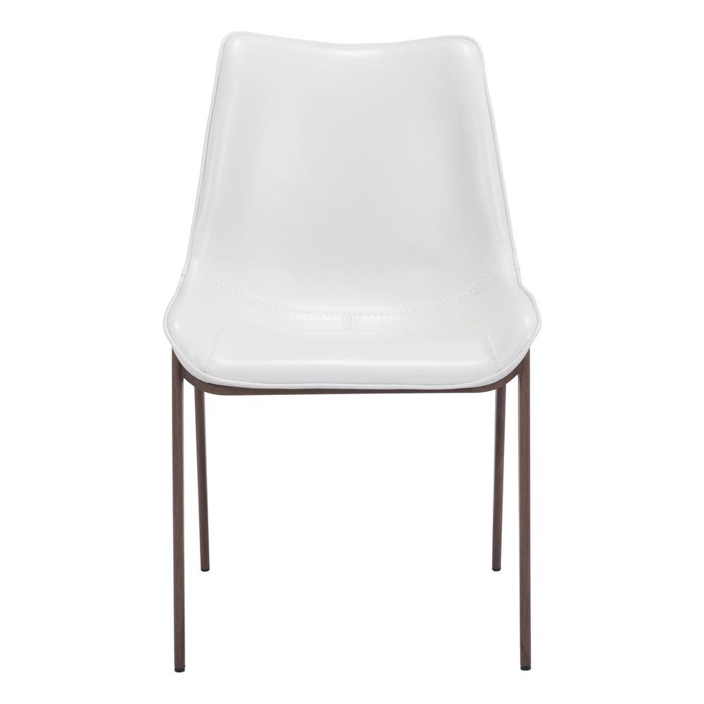 Magnus Dining Chair (Set of 2) White & Walnut. Picture 4