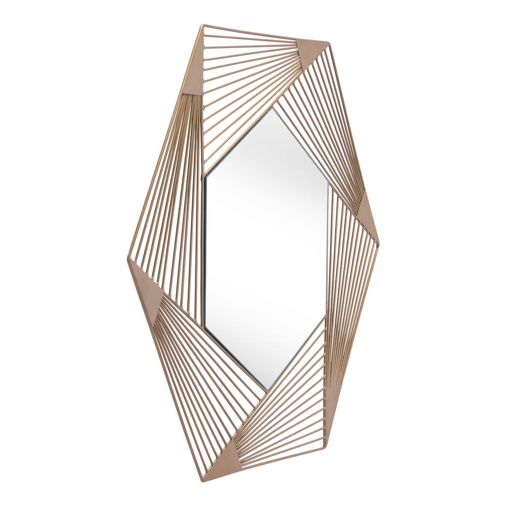 Aspect Hexagonal Mirror Copper. Picture 3