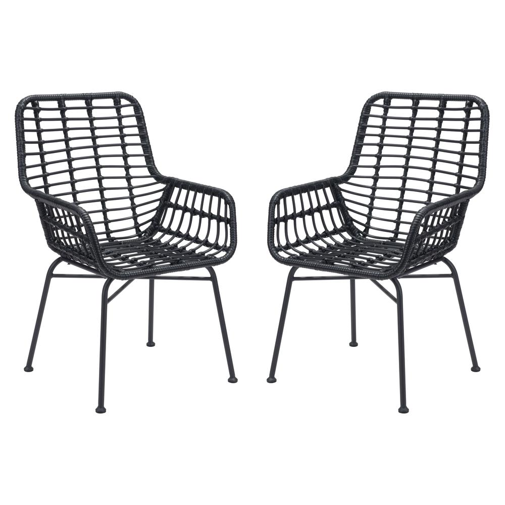 Lyon Dining Chair (Set of 2) Black. Picture 1