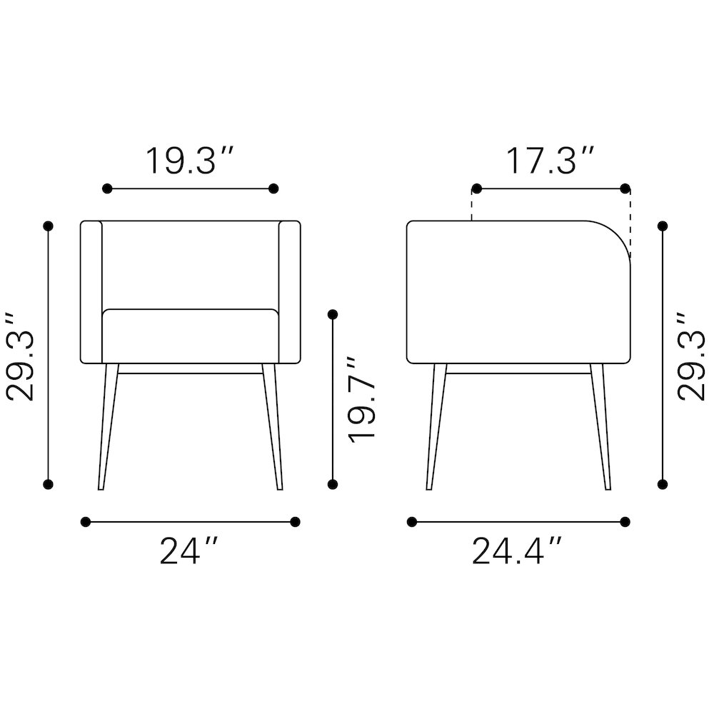 Horbat Dining Chair Brown. Picture 8