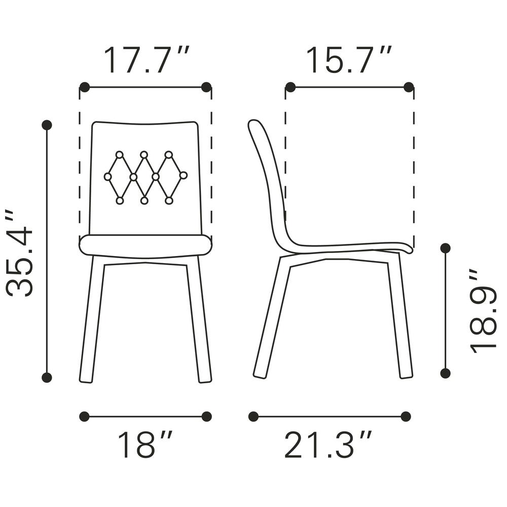 Orebro Dining Chair (Set of 2) Graphite. Picture 9