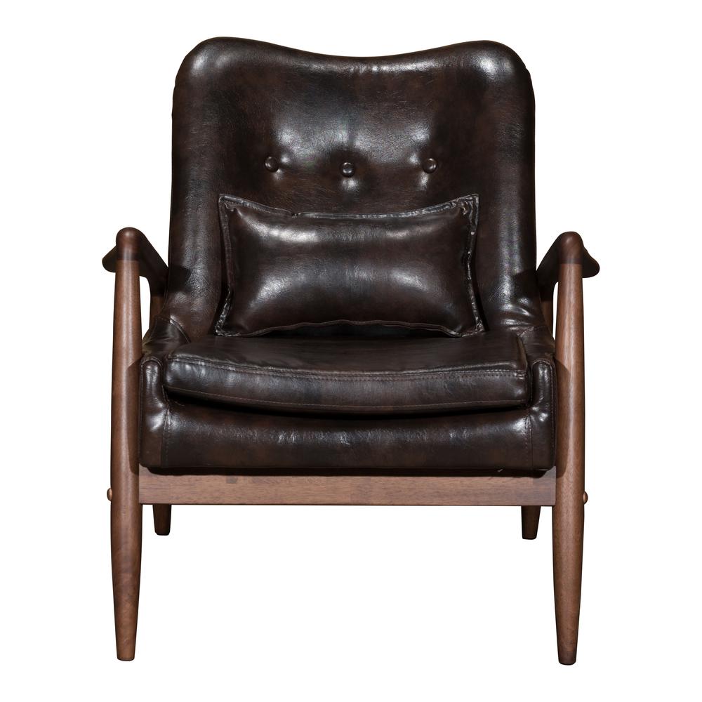 Bully Lounge Chair & Ottoman Brown. Picture 4