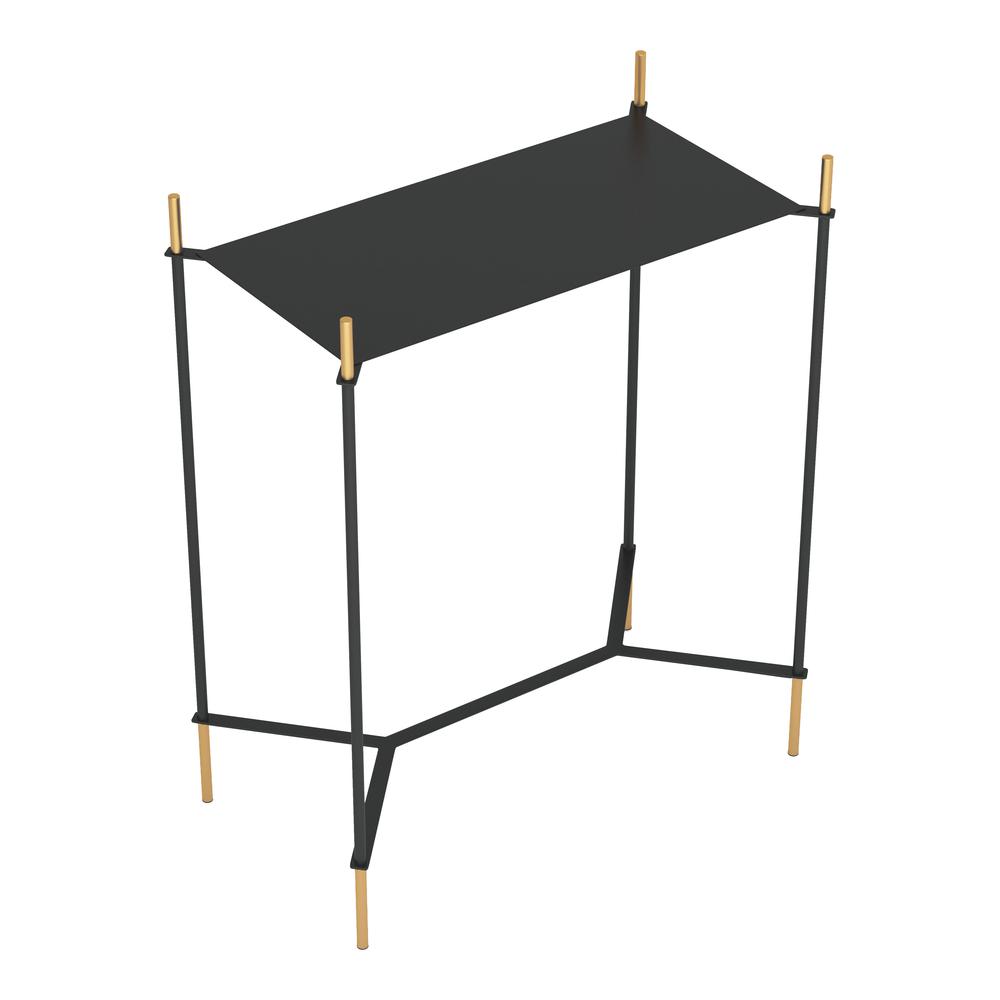 Austin Side Table Black & Gold. Picture 4