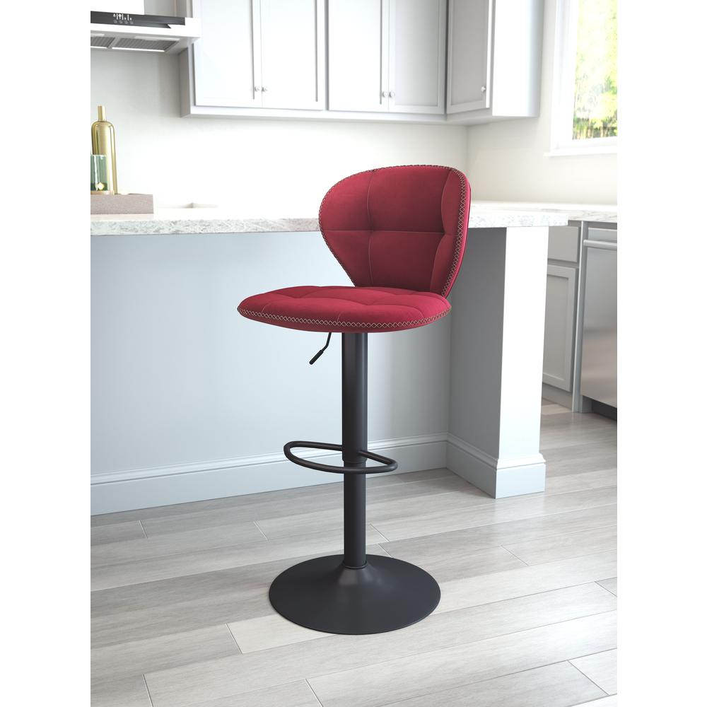 Salem Bar Chair Red. Picture 6