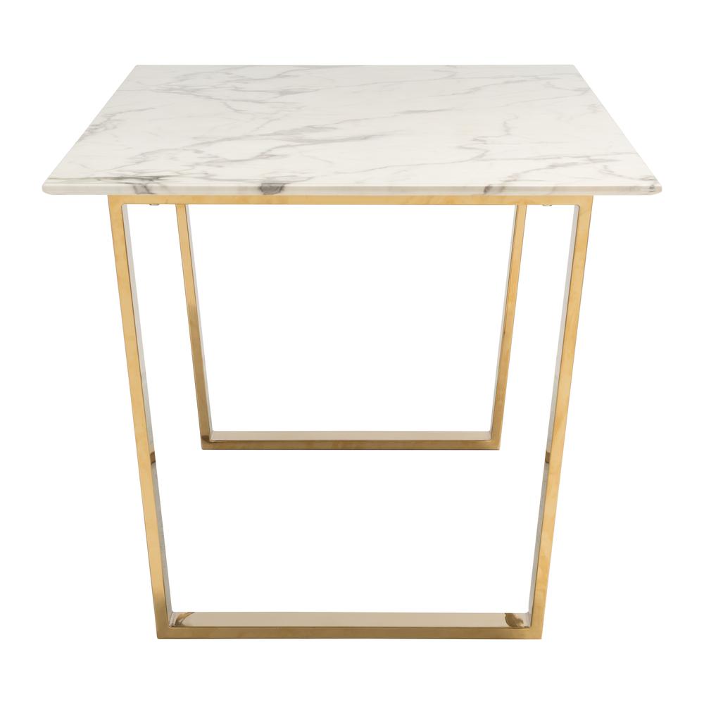Atlas Dining Table White & Gold. Picture 2
