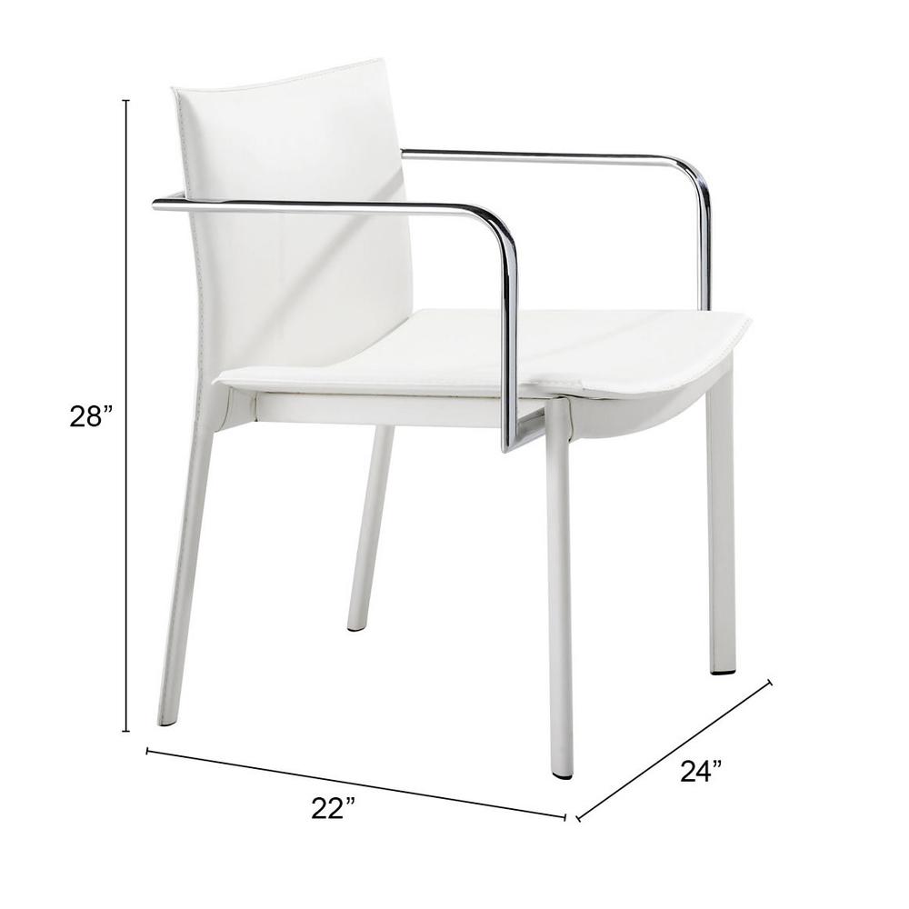 Gekko Conference Chair (Set of 2) White. Picture 8
