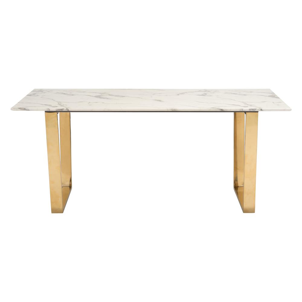 Atlas Dining Table White & Gold. Picture 3