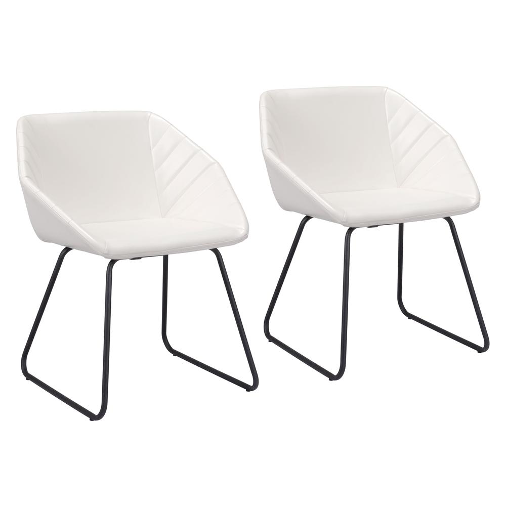 Miguel Dining Chair (Set of 2) White. Picture 1