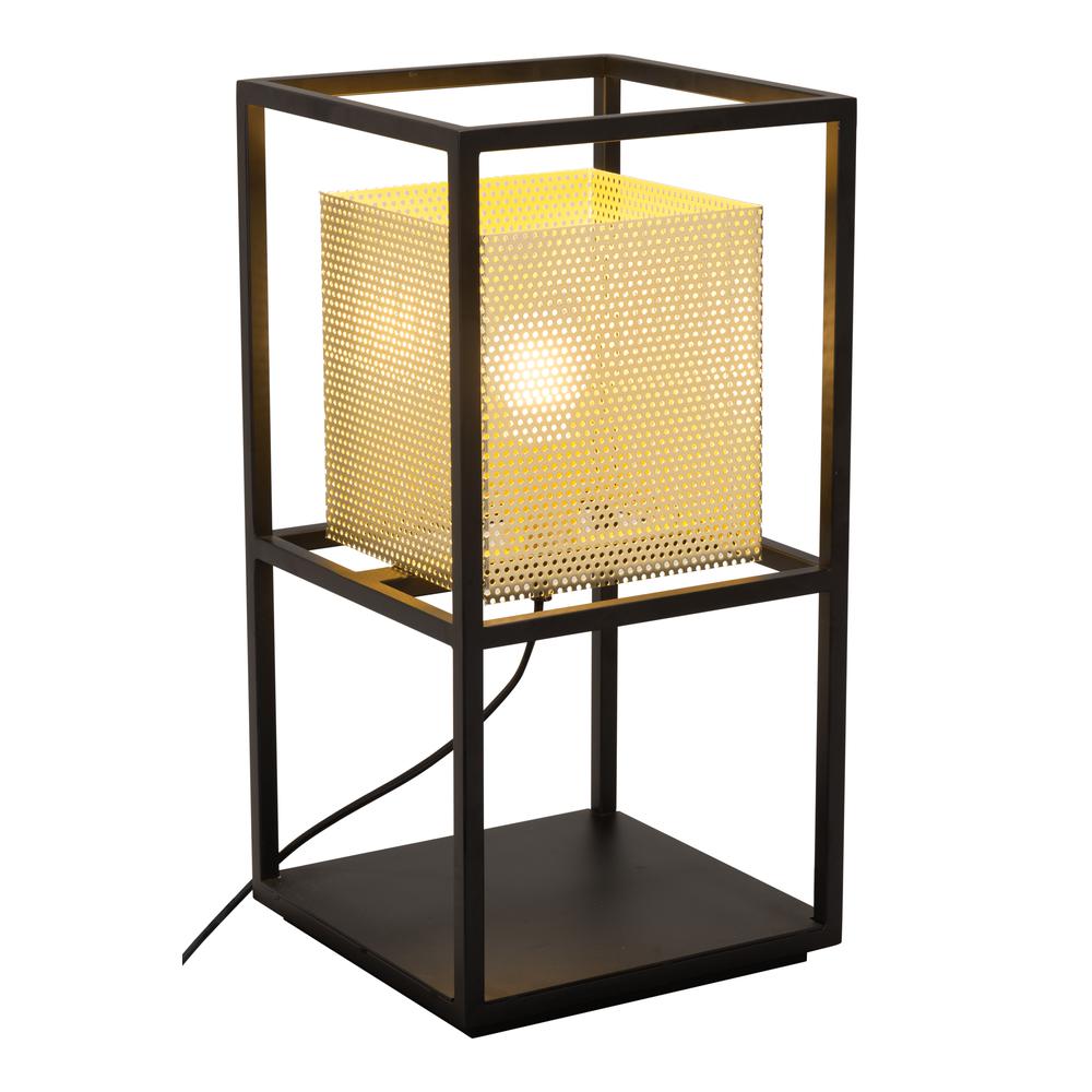 Yves Table Lamp Gold & Black. Picture 3